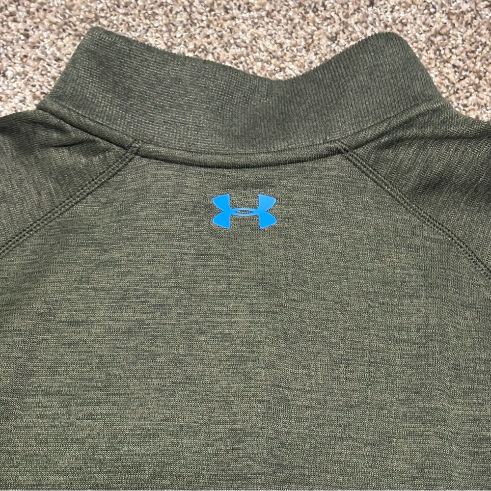 Under Armour Men’s 2XL Coldgear Storm Green Half-Zip Pullover - Picture 12 of 12